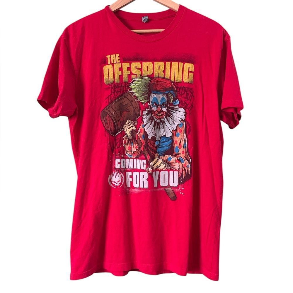 The Offspring " Coming for You" 2015 Tour Band Graphic T- Shirt Clown Men's L
